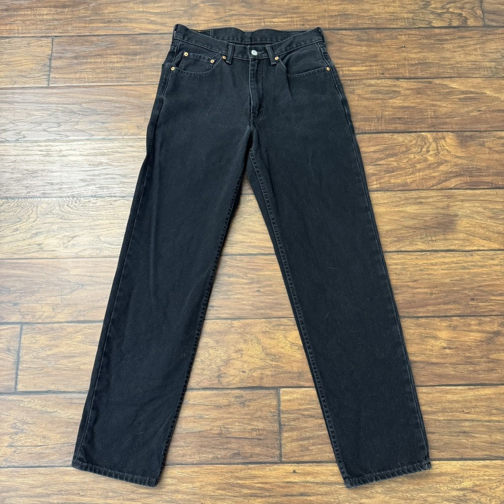 Levis 550 Jeans Men's Sz 32 X 34 Black Straight Denim Vintage Relaxed Fit